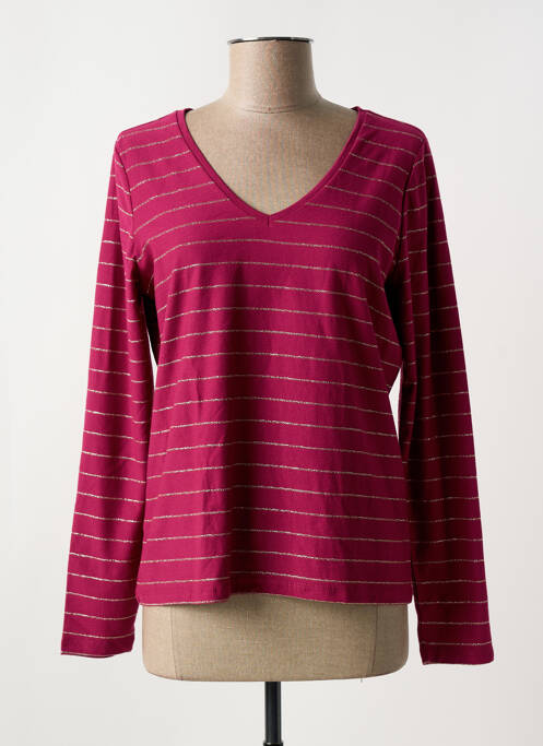 Tricou roz PIECES femeie