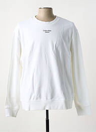 Hanorac guler rotund alb CALVIN KLEIN homme