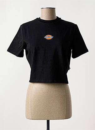 Tricou guler rotund negru DICKIES femeie