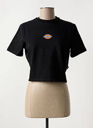 Tricou guler rotund negru DICKIES femme