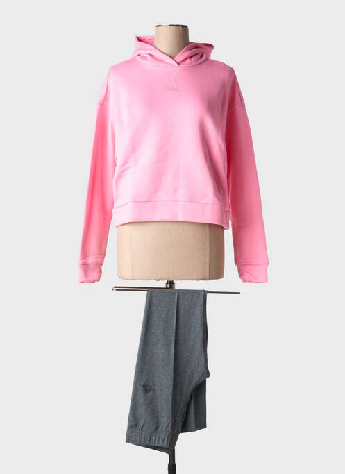 Set sportiv roz ADIDAS fată