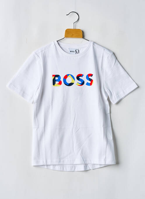 Tricou alb HUGO BOSS băiat