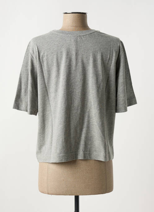 Tricou guler rotund gri STELLA FOREST femme