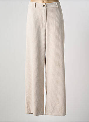 Pantalon larg alb LA FEE MARABOUTEE femeie