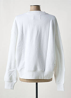 Hanorac guler rotund alb CALVIN KLEIN femeie
