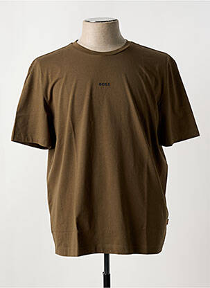 Tricou guler rotund verde HUGO BOSS bărbat