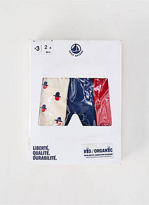 Boxer alb PETIT BATEAU băiat