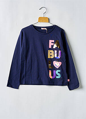 Tricou guler rotund albastru BILLIEBLUSH fată