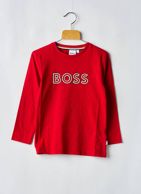 Tricou roșu HUGO BOSS băiat