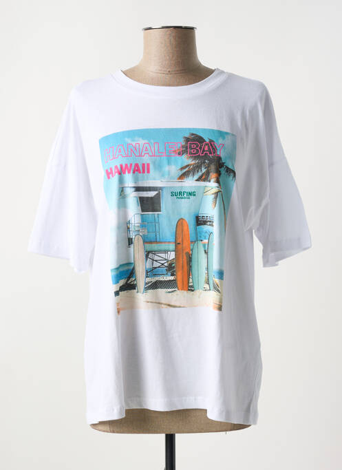 Tricou alb NOISY MAY femeie