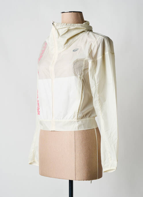 Jachetă vânt alb ASICS femeie