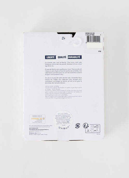 Chilot alb PETIT BATEAU femeie