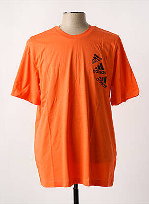 Tricou guler rotund portocalie ADIDAS bărbat