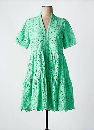 Rochie scurtă guler în v verde Y.A.S femeie