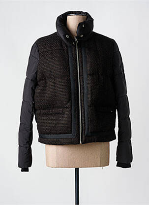 Geacă matlasată negru IKKS femeie