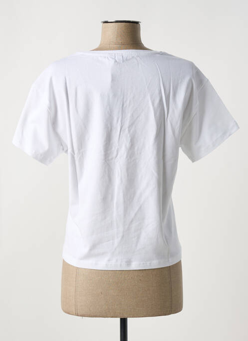 Tricou alb PIECES femeie