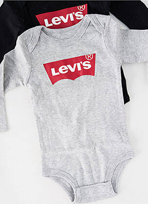 Body de lenjerie guler rotund gri LEVI'S fată