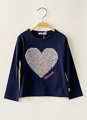 Tricou guler rotund albastru BILLIEBLUSH fată