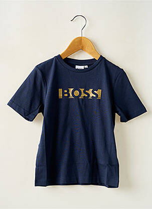 Tricou guler rotund albastru HUGO BOSS băiat