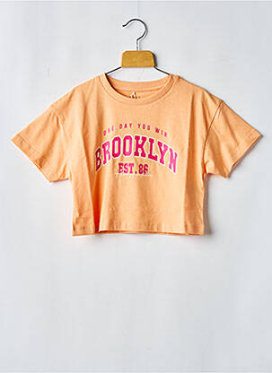 Tricou guler rotund portocalie NAME IT fată
