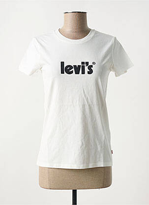 Tricou guler rotund alb LEVI'S femeie