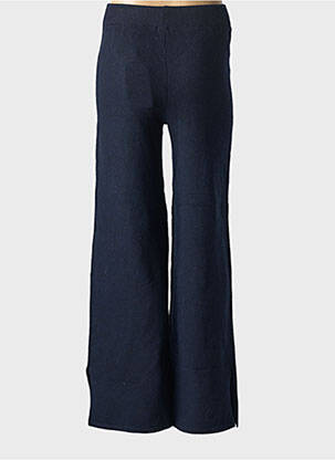 Pantalon larg albastru PIECES femeie