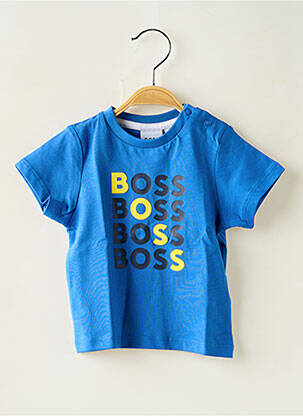 Tricou guler rotund albastru HUGO BOSS băiat