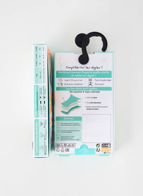 Chiloți-menstruali negru DIM fată