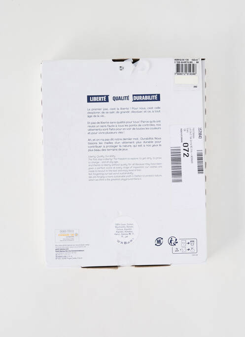 Tricou alb PETIT BATEAU fată