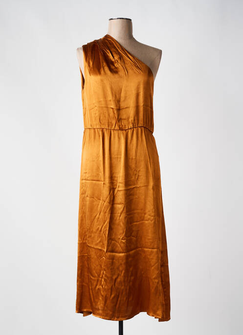 Rochie midi maro SEE U SOON femeie