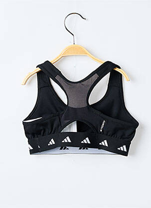 Sutien guler rotund negru ADIDAS fată