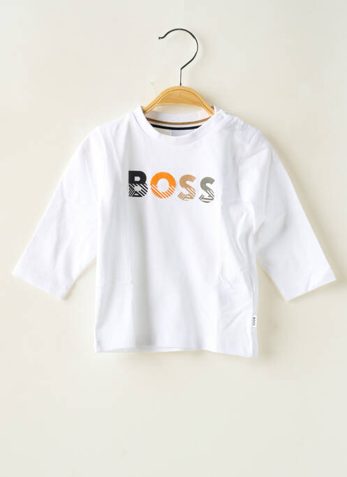 Tricou alb HUGO BOSS băiat
