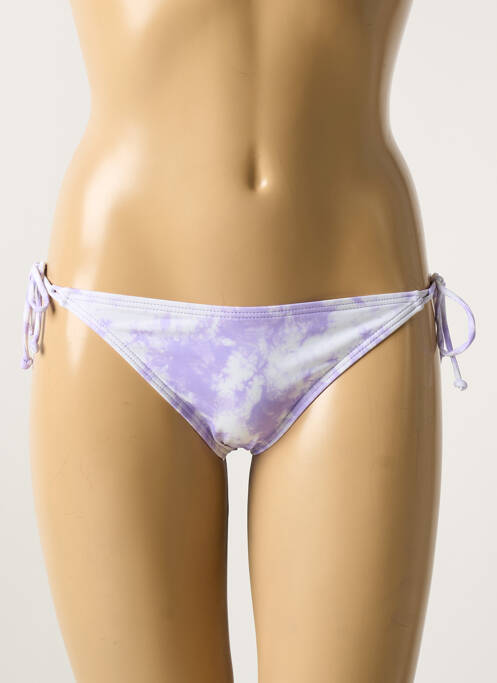 Chiloți de baie alb PIECES femeie