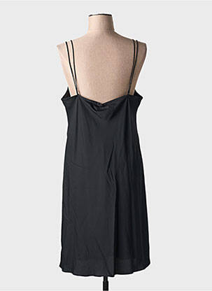 Rochie midi guler în v negru CALVIN KLEIN femeie