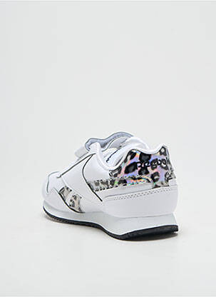 Adidași închidere cu șireturi vârf rotund alb REEBOK fată