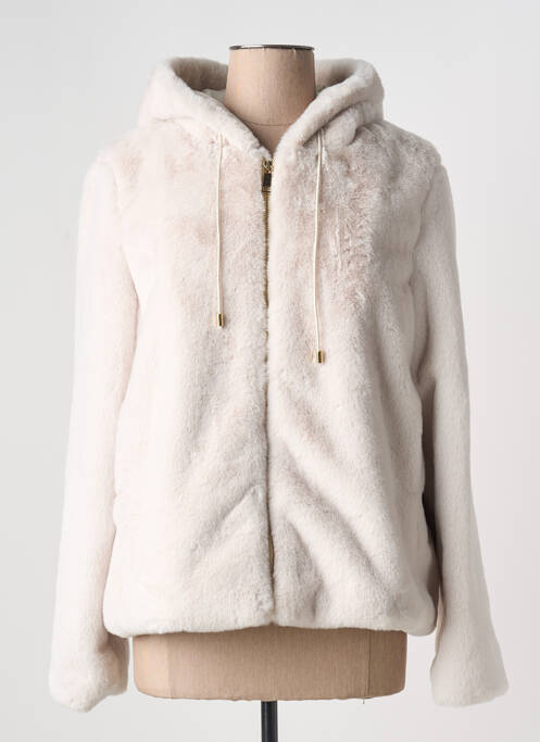 Palton scurt alb LA FEE MARABOUTEE femeie