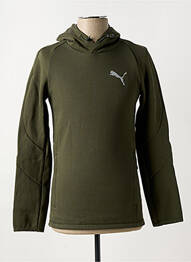 Hanorac cu glugă guler rotund verde PUMA homme
