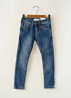 Blugi cu croială slim albastru CYRILLUS băiat