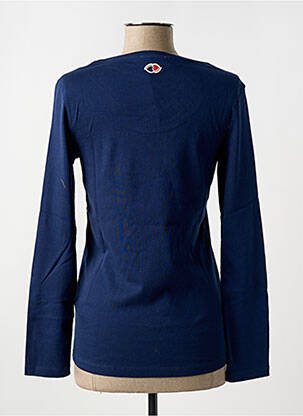 Tricou guler rotund albastru LA PETITE FRANCAISE femeie