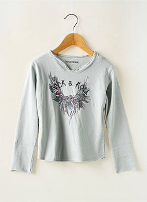 Tricou guler rotund gri ZADIG & VOLTAIRE fată