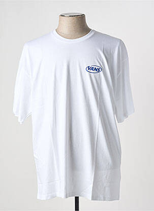 Tricou guler rotund alb VANS bărbat