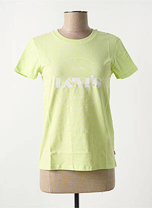 Tricou guler rotund verde LEVI'S femeie