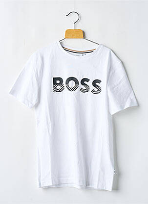 Tricou alb HUGO BOSS băiat
