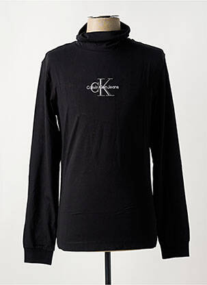 Pulover cu guler înalt negru CALVIN KLEIN bărbat