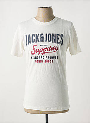 Tricou alb JACK & JONES bărbat