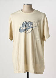 Tricou guler rotund bej NIKE homme