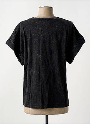 Tricou guler rotund negru GRACE & MILA femeie