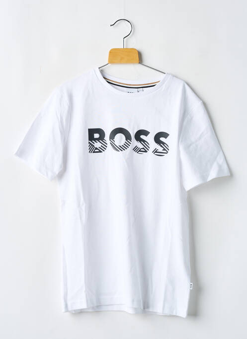 Tricou alb HUGO BOSS băiat