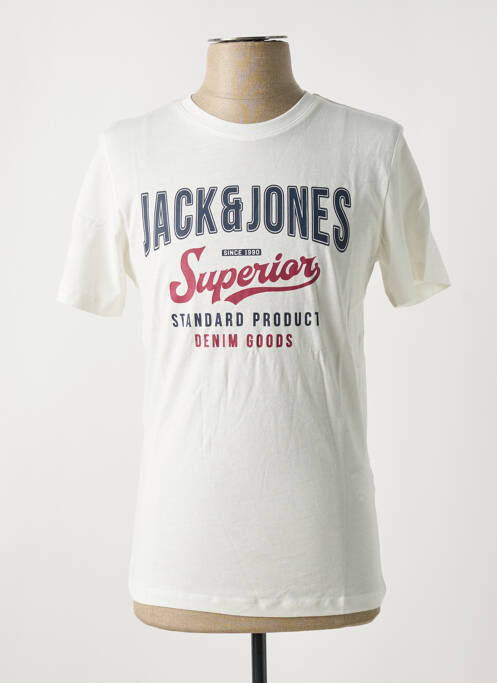 Tricou alb JACK & JONES bărbat