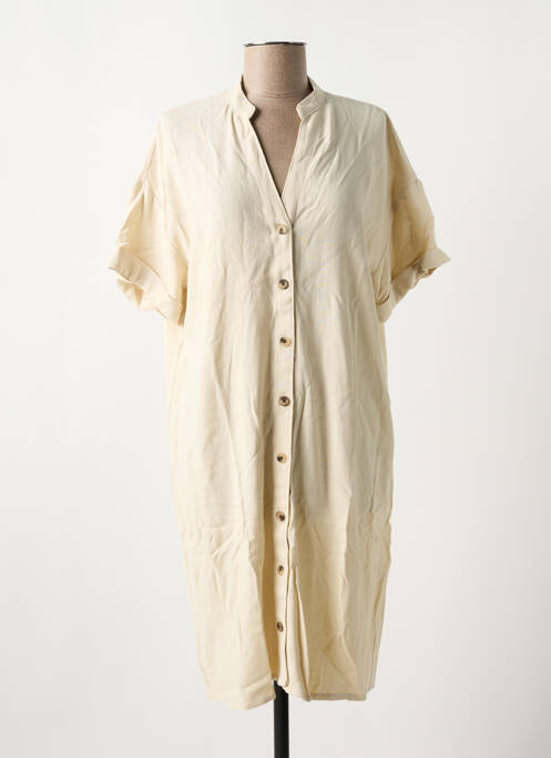 Rochie scurtă bej PIECES femeie